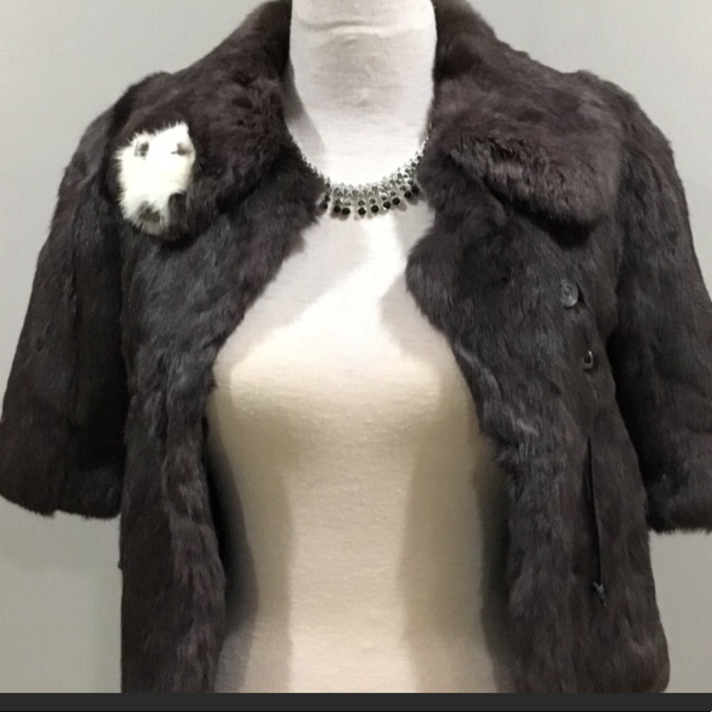 Short MINK jacket gorgeous fits S or XS